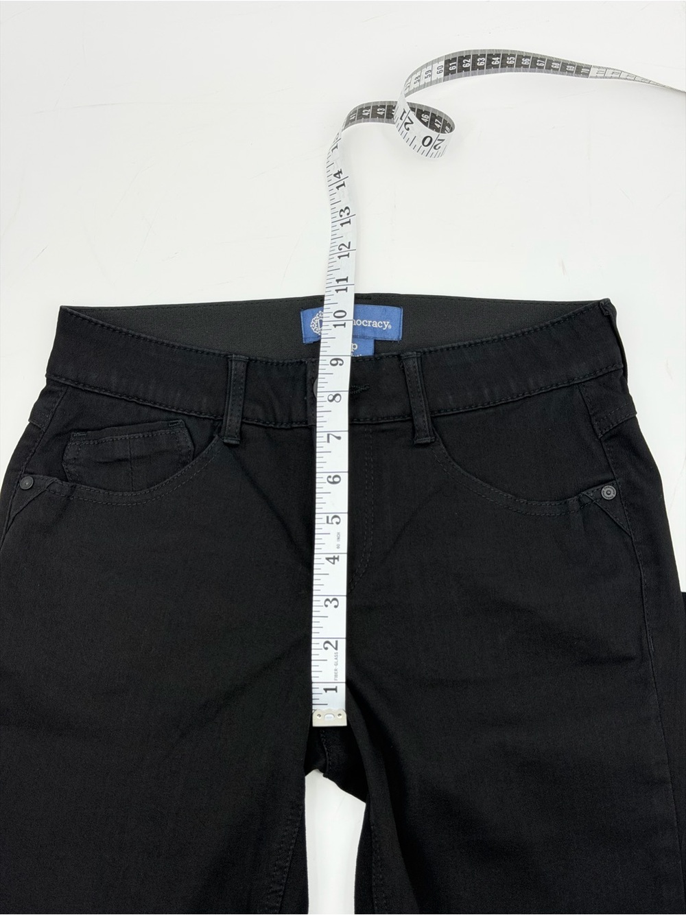 Democracy Ab"solution Kathryn Black Itty Bitty Bootcut Jeans Mid Rise 2P Petite - Picture 11 of 14